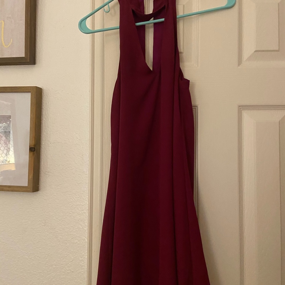 A wine colored dress from lulus